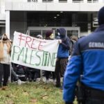 بیلجئم، فلسطین کے حق میں طلباء کا مظاہرہ، یونیورسٹی کا اسرائیل سے تعاون پر نظرثانی کا اعلان