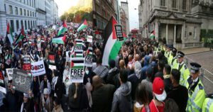 برطانیہ میں اسرائیل مخالف احتجاج جاری " خصوصی ویڈیو "