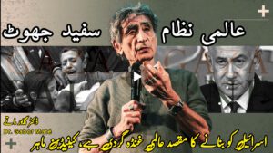 عالمی نظام سفید جھوٹ اور اسرائیل کو بنانے کا مقصد عالمی غنڈہ گردی ہے، کینیڈین ماہر